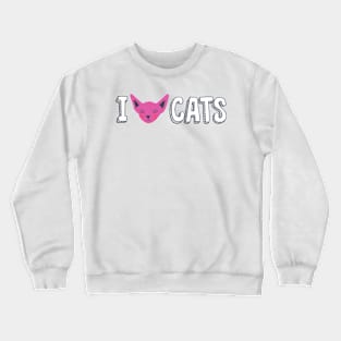 I Love Cats Collection Crewneck Sweatshirt